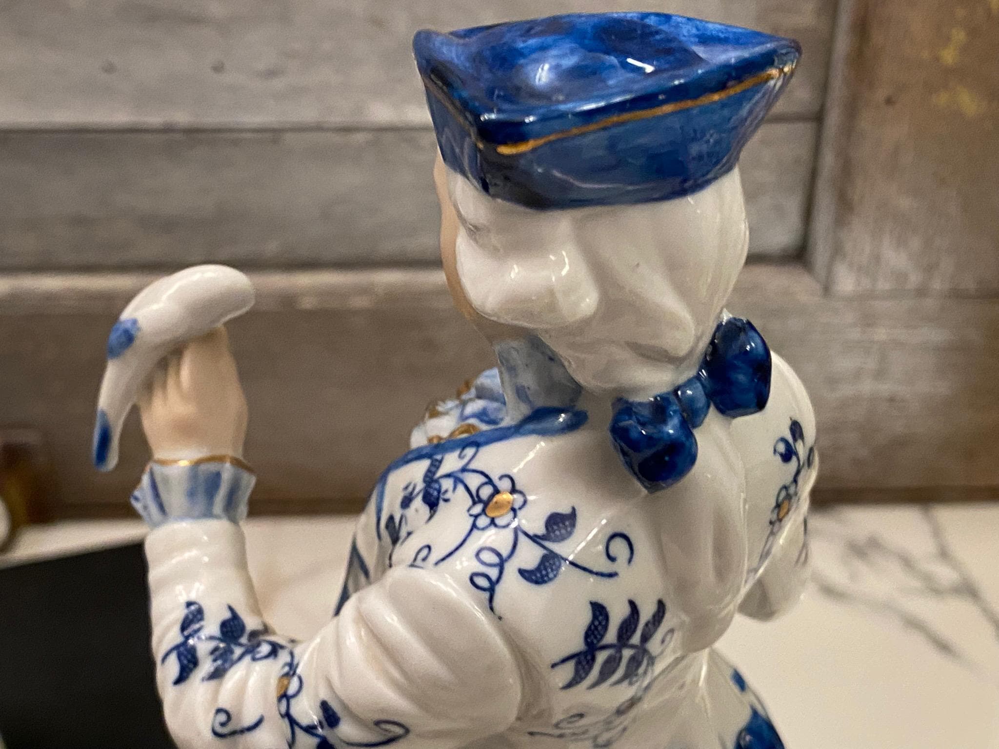 Vintage Victorian Couple by Norleans Japan | Blue and White