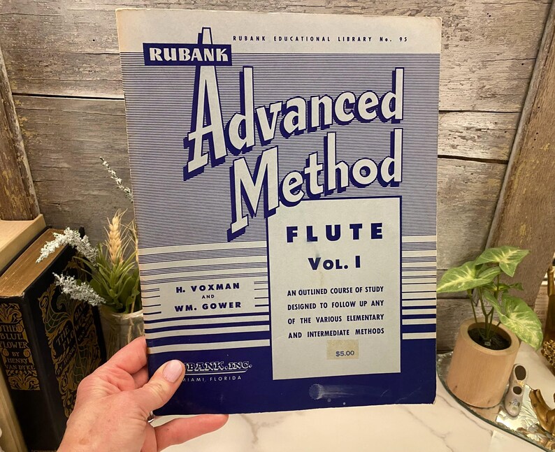 Vintage Advanced Method Flute Volume 1 | 1950's Flute Instructional ...