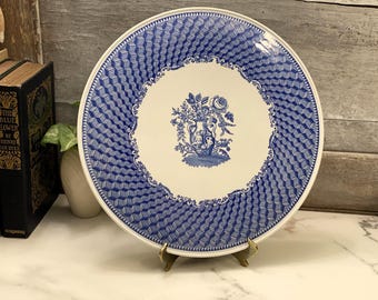 Spode Blue Room Portland Vase – Blue Transferware Cake Plate (11.25")