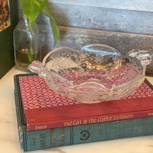 Vintage Duncan and Miller First Love Etched Glass Bowl | Discontinued Duncan and Miller Pattern