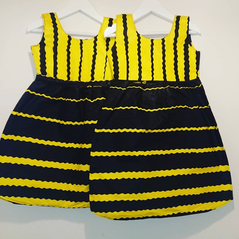 wasp Girls summer dress kids Halloween costume African print dress girls dress Kwanzaa