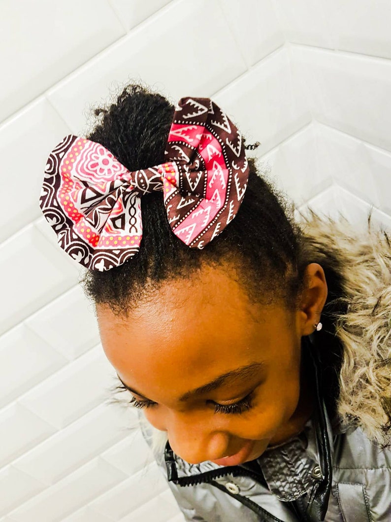 African fabric hair clip African hair accessory hair clip baby girl clip toddler girl clip Bow hair clip African hair clip