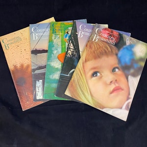 Lote de 5 Revistas Vintage Country Beautiful de principios de los años 60