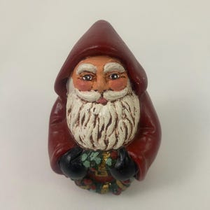 Vtg 1992 Scioto Mold Weihnachtsmann Weihnachten Handbemalte Figur