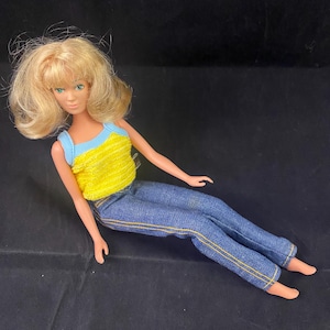 Vintage Mego Jordache Doll In Original Outfit 1980 Missing Shoes