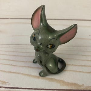 Vintage Kitschy Big Eared Mice Mouse Ceramic Figurine Mid Century