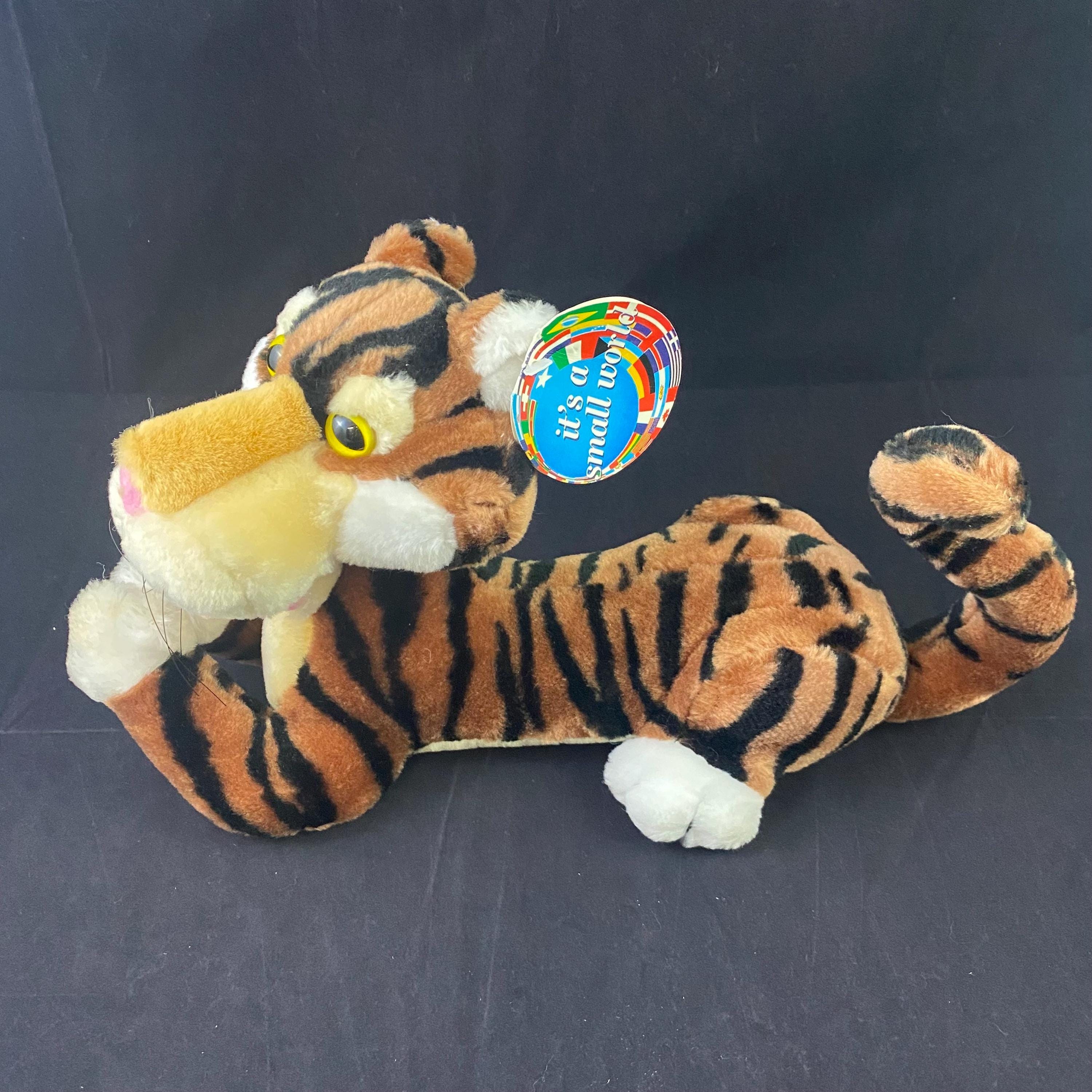 Disney World It's A Small World Tiger Plush Vintage Rare Stuffed