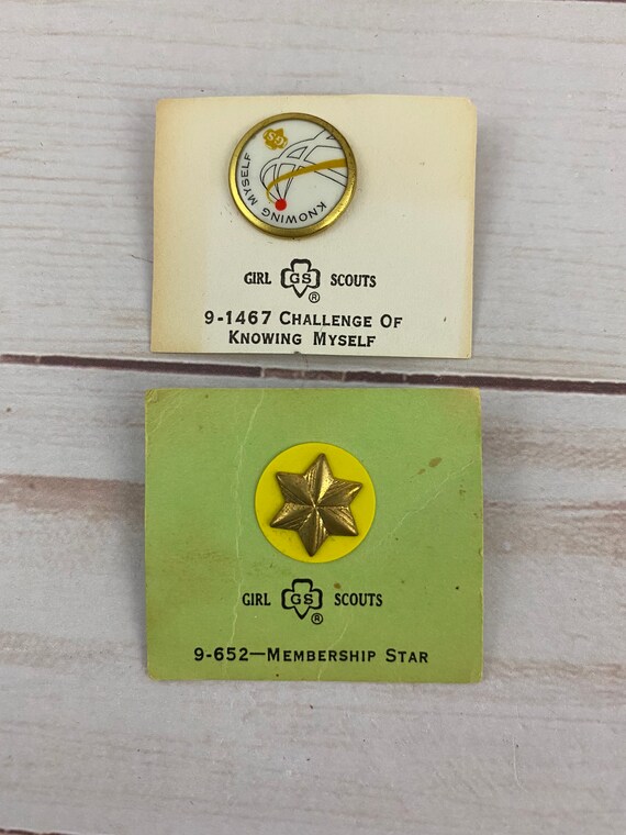 GSA Girl Scouts Vintage Pins Challenge of Knowing… - image 1