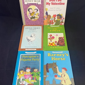 Vintage Lot of 6 An I Can Read Book Hardcover Books Harper & Row 70s 80s
