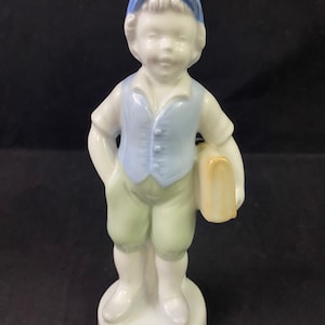 Gerold Porzellan Bavaria School Boy Figurine Western Germany