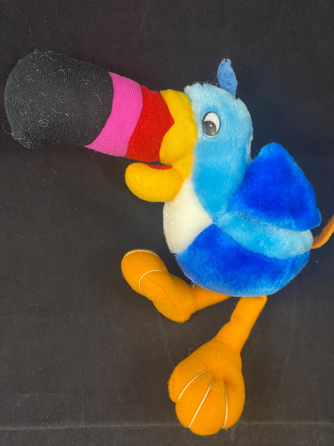 VINTAGE Kellogg's Froot Loops Cereal TOUCAN SAM Mascot 6” Plush Stuffed ...