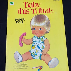 Vintage “Baby This ’n That” PAPIERPUPPE 1979 Ungeschnitten