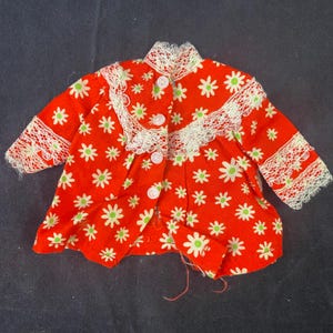 Vintage 60s Barbie Clone Doll Pajama Shirt Top