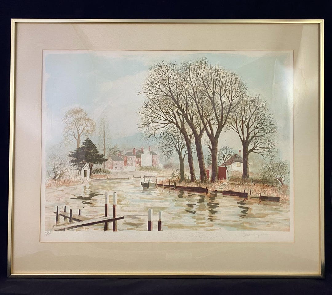 Jeremy King Signed and Numbered Litho Framed Art Print River - Etsy