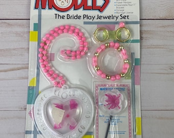 1989 NOS Model’s Bride Play Jewelry Set Gordy International 80s Toys Vintage