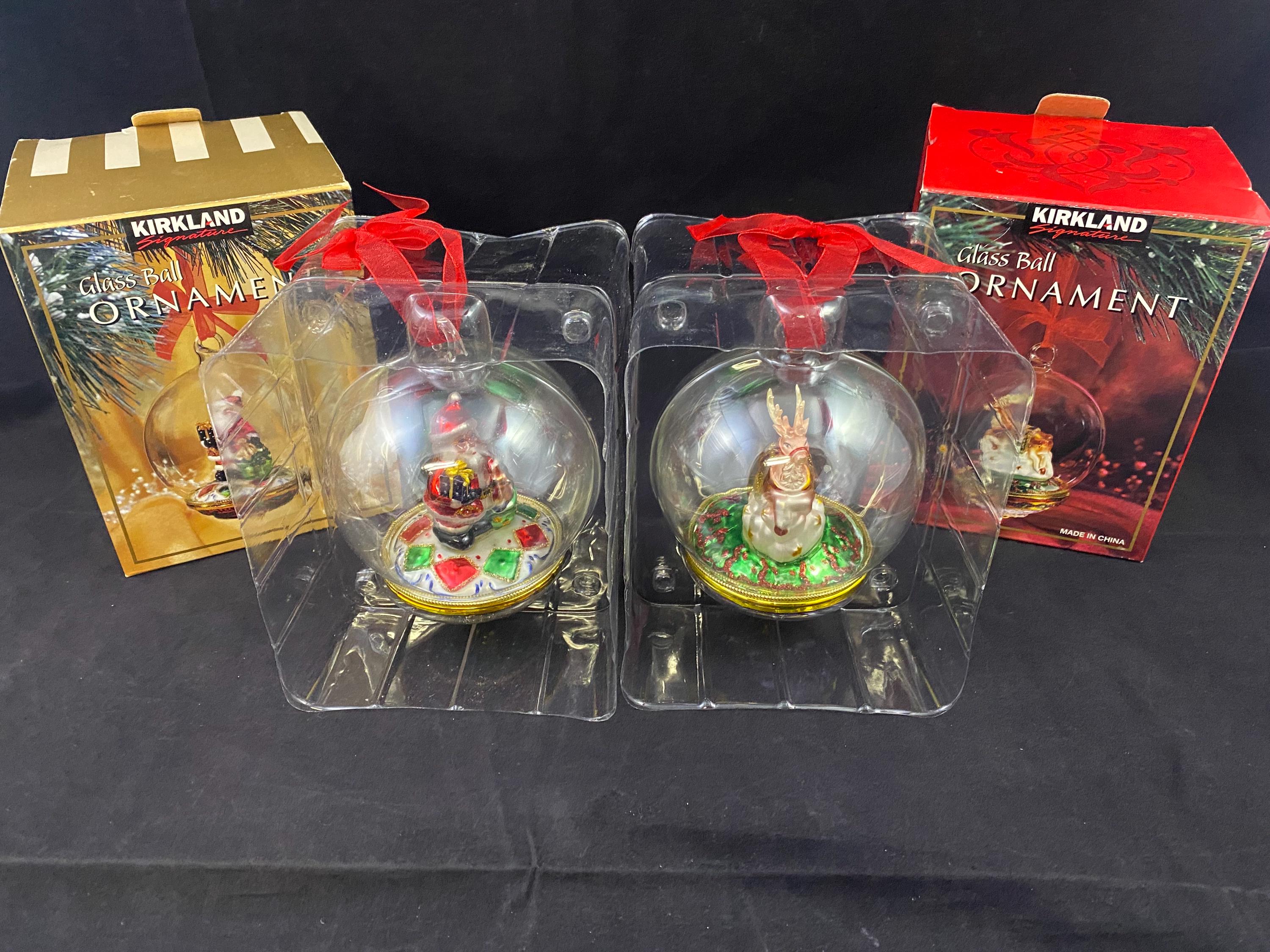 Kirkland Santa's Visit クリスマス磁器製装飾品 Kirkland Santa - Etsy
