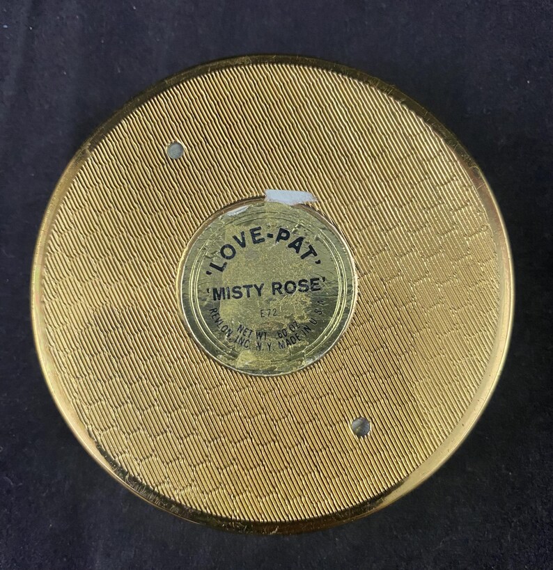 Retro 50 Emblems Vintage 50s Revlon Love-pat Compact Gold Crown Emblem W/ Rhinestones ...