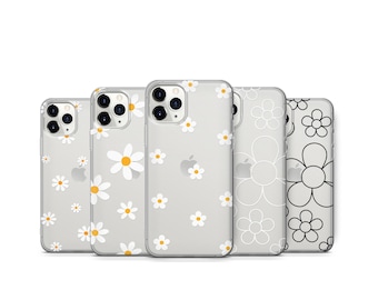 Gänseblümchen Klar Handyhülle, Blossom Floral Cover, K1