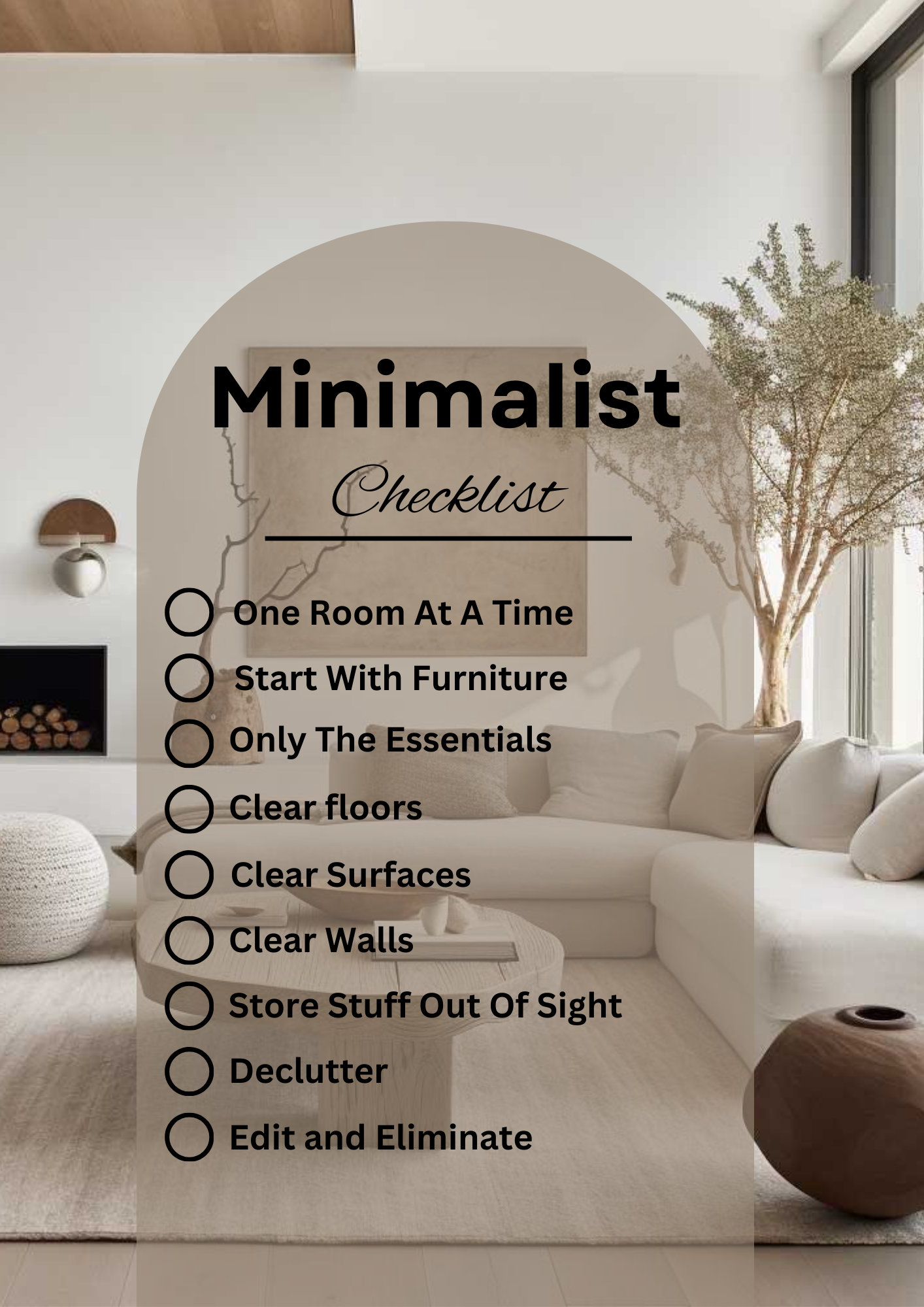 Minimalist Living Made Easy Streamlined Checklist for Simplicity