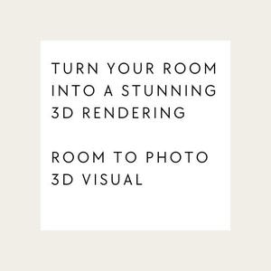 Verwandeln Sie Ihren Raum in ein atemberaubendes 3D-rendering - Raumfoto für 3D-Visuals