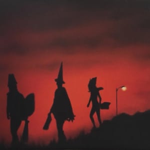 HALLOWEEN III: Season of the WITCH...10 3/4 x 13 3/4 print of an original oil painting by Jamie Prancik