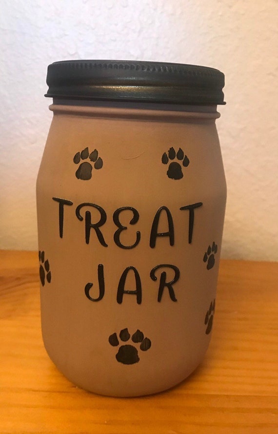 etsy dog treat jar