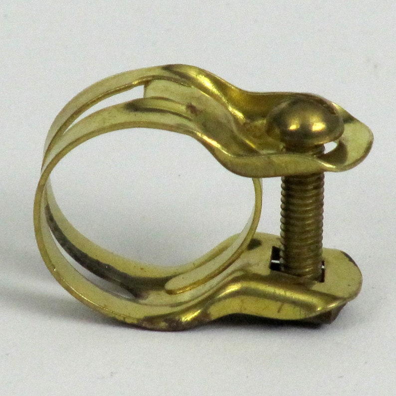 Retro hose clamp brass yellow chromated clamp hose Etsy