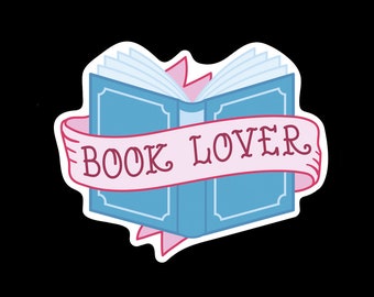 Book Lover vinyl sticker