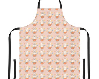 Miffy Style Bunny Apron, Polyester Cooking Kitchen Accessory