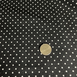 Black with white Polka dot fabric dots by the yard Micheal miller