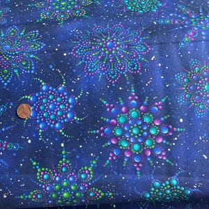 Cotton On dragonfly wings collection BEN16402P-56 Benartex  Medallion blue purple green
