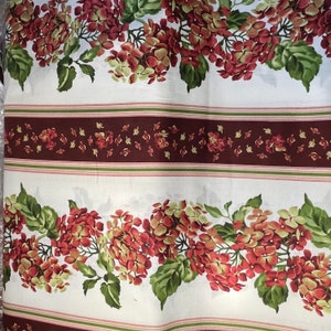 Maywood studio Hydrangia Fabric boarder stripe maroon  Lexington Large Stripe