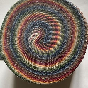 Jellyroll fabric rainbow colors with polka dots Beautiful Basic Bountiful