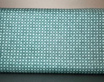 Diamond Checkerd Fabric Turquoise Teal | Happiness Is Homemade Cotton by the Yard