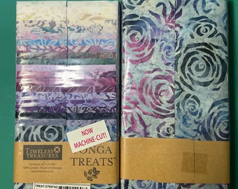 Tonga Treats Plum Berry Batik Fabric Jelly Roll: 40 Strips, 2.5" Cotton Quilting Fabric
