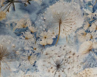 Timeless Treasure Wisper Dandelion field sky  boarders large flowers pastel colors