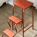 Vintage Library Steps: Bookshelf Decor, Step Stool for Plant Stand, Bar ...