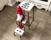 Foldable step stool, Kitchen Step ladder, Convertible furniture, Step stool adult, Bar decor, Library ladder, Personalized stool, New Home