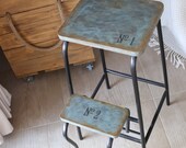 Step stool adult, Industrial Stool, Plant Stand, Blanket Ladder, Kitchen Island, Bar Stool, Industrial Furniture, Step ladder, Step Stool