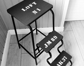 Step stool adult, Industrial Stool, Plant Stand, Blanket Ladder, Kitchen Island, Bar Stool, Bed side table, Step ladder, Farmhouse Ladder