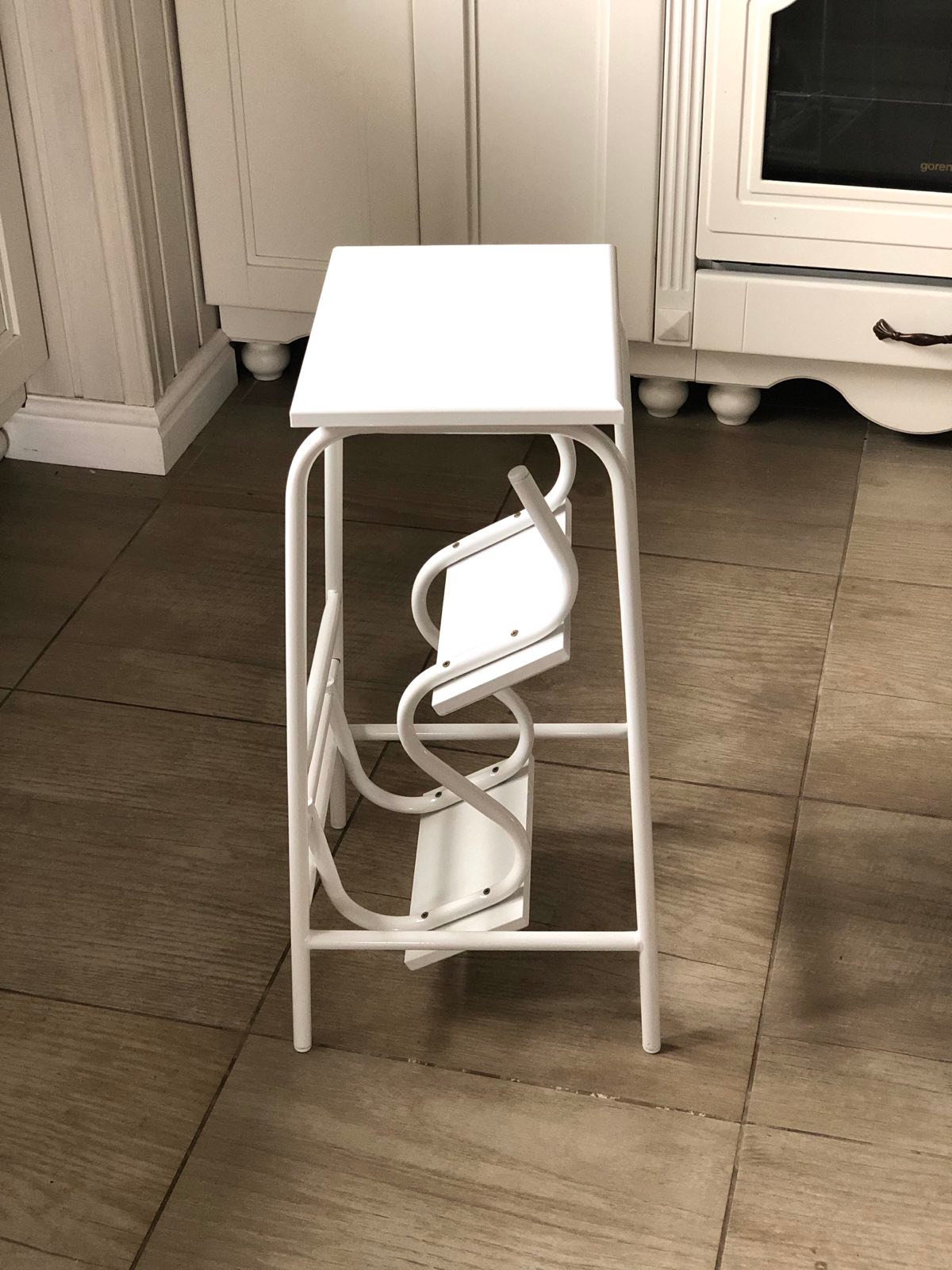 White Step Stool Narrow Folding Step Stool Step Stool Adult Etsy