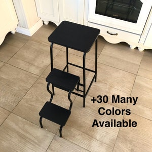 Step stool, Folding step stool, Wooden step ladder, Library steps, Step ladder adult, Folding ladder chair, Metal ladder stool, Stepladder