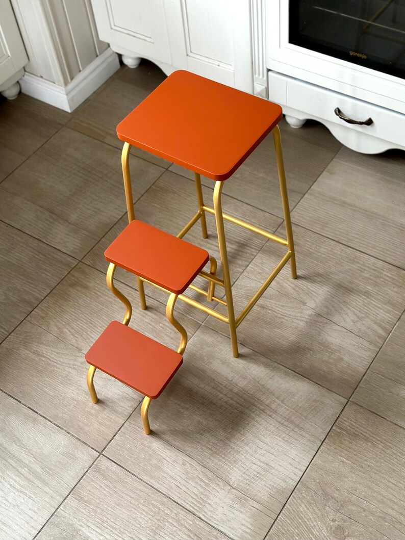 Folding step stool