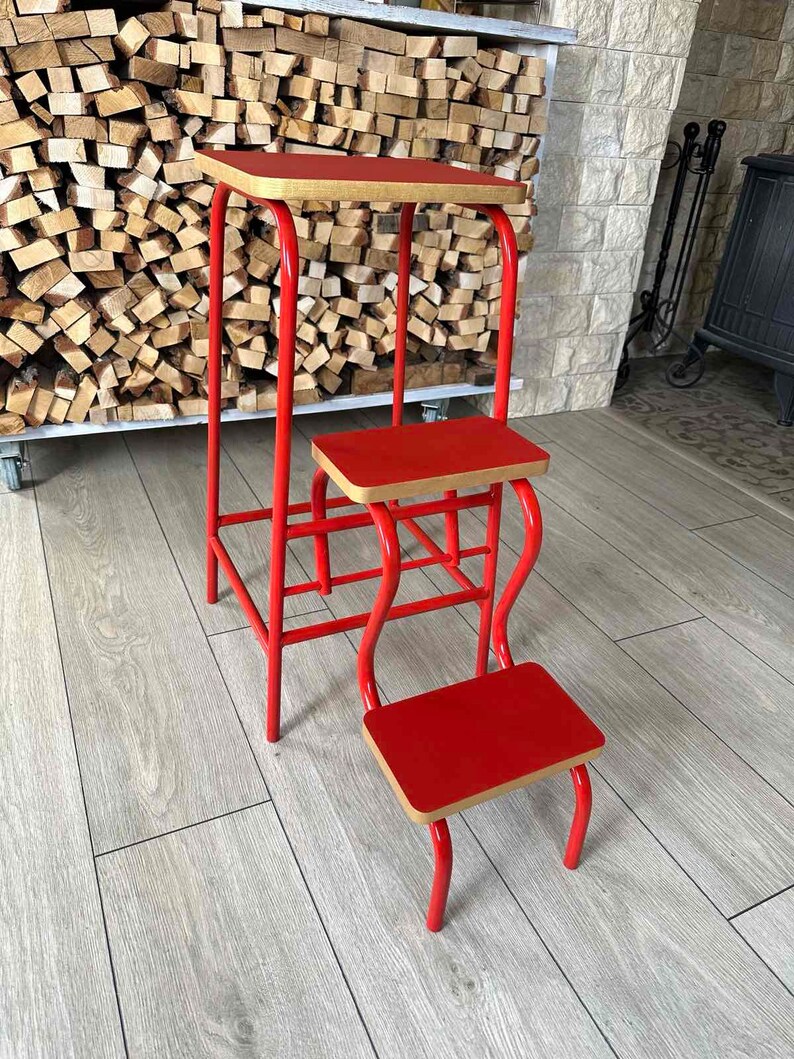 Wooden step ladder