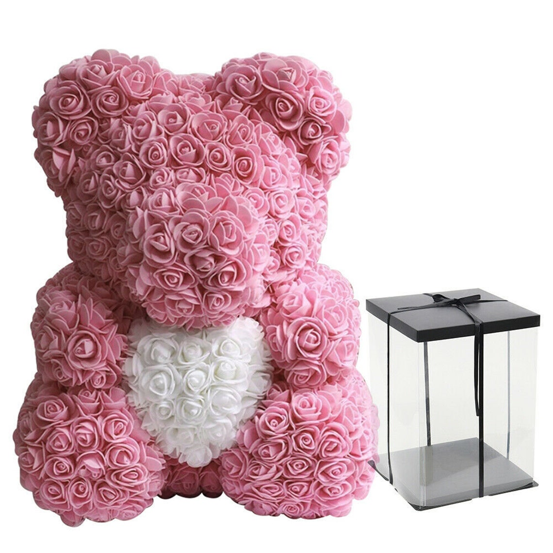 25cm Flower Rose Bear With or Without Gift Box for Etsy