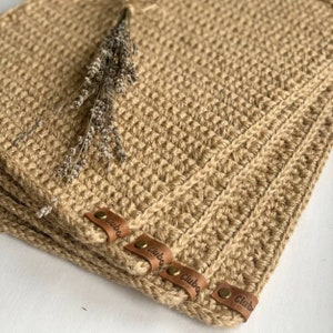 Jute placemats Crochet placemats Table mats set of 4 Natural placemats. Rope Placemats set of 6 Table placemats Coasters set Boho placemats