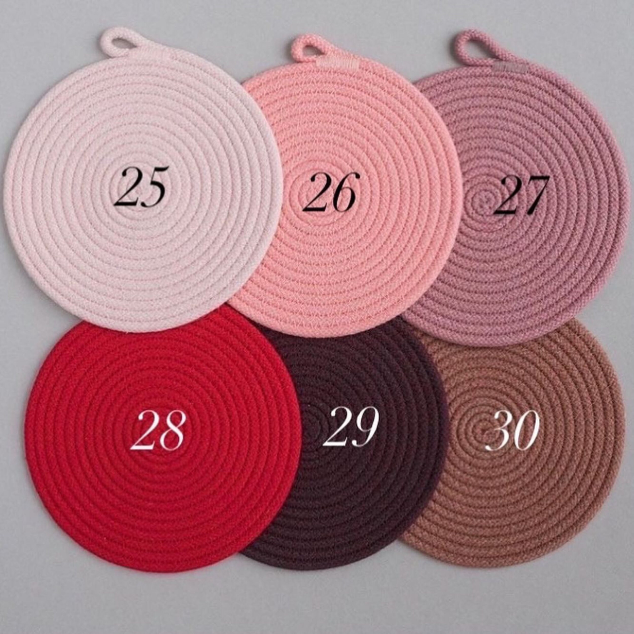 Round Placemats Cotton Placemats Placemats Set of 4 Boho Placemats