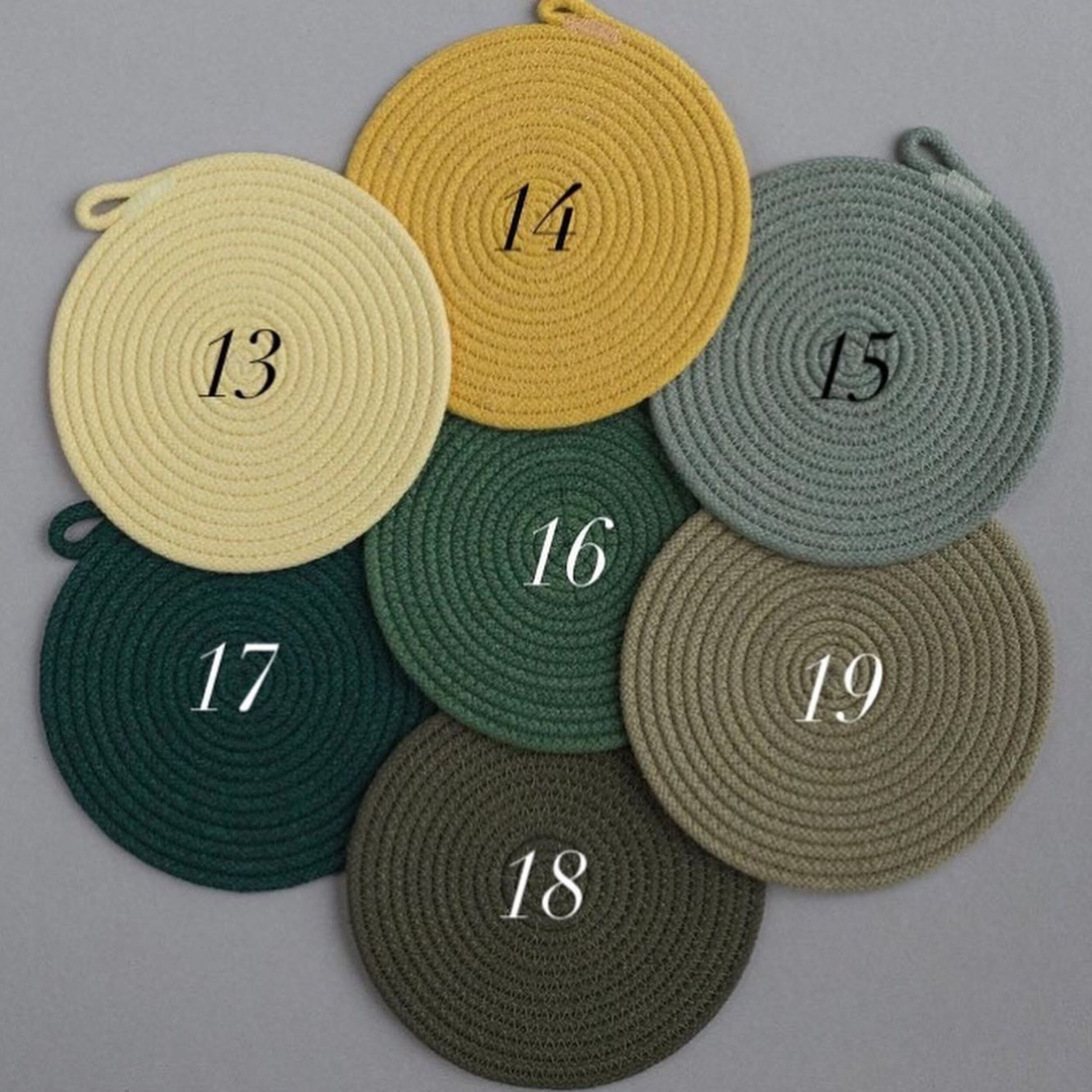 Round Placemats Cotton Placemats Placemats Set of 4 Boho Placemats