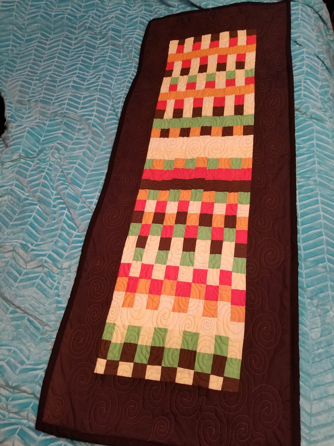Tower Stepping Blocks Table Runner, Wall Hanging, Gifts for Her ...