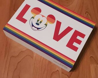 Rainbow mickey mouse wall hanging